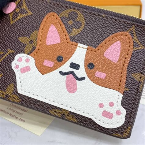 lv dog card holder